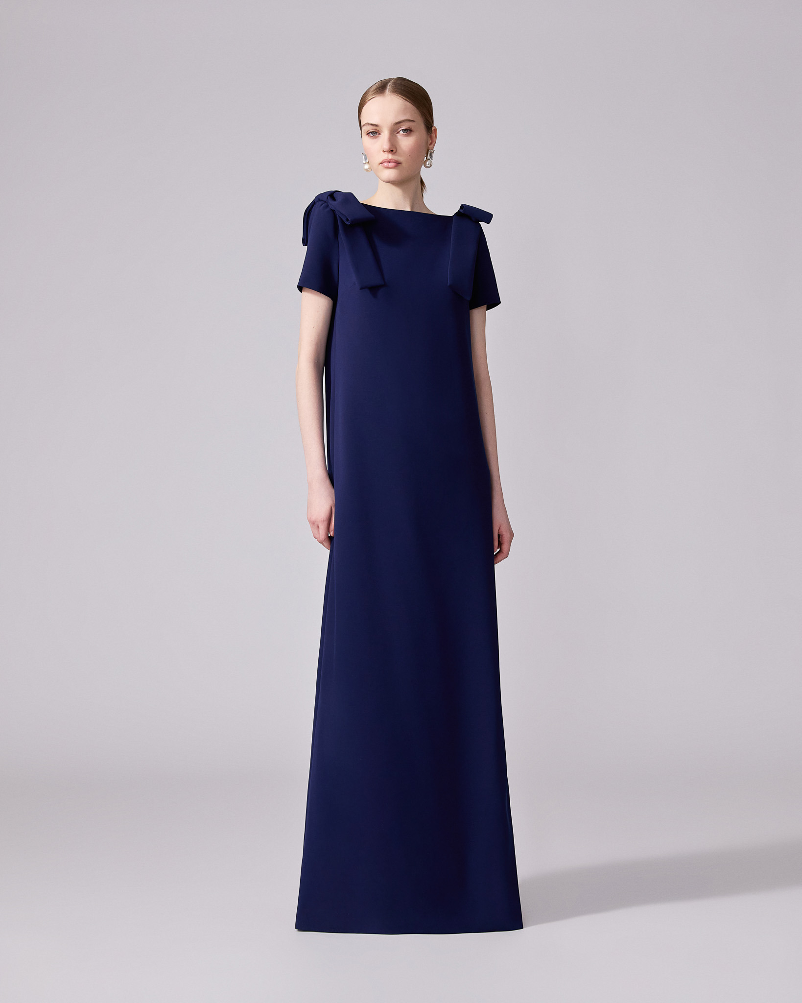 Column Gown with Bows - 2