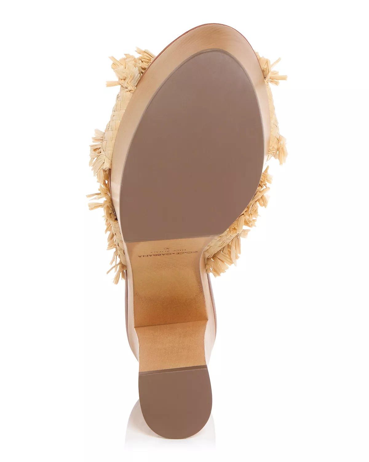 Women's Frayed Raffia Platform Wedge Sandals - 6