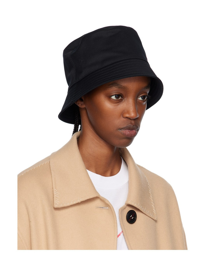 Marni Black Embroidered Logo Bucket Hat outlook