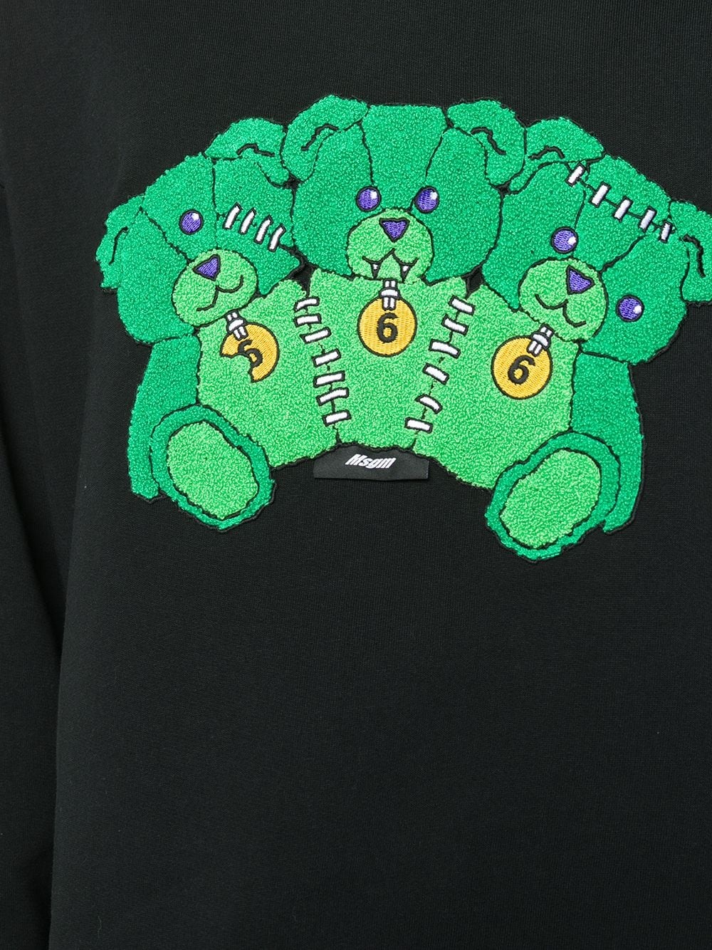 teddy-embroidery hoodie - 5