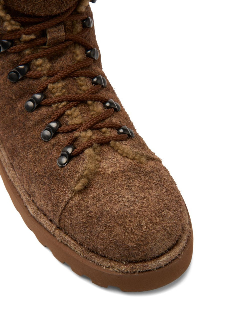 Pallottola shearling lace-up boots 4
