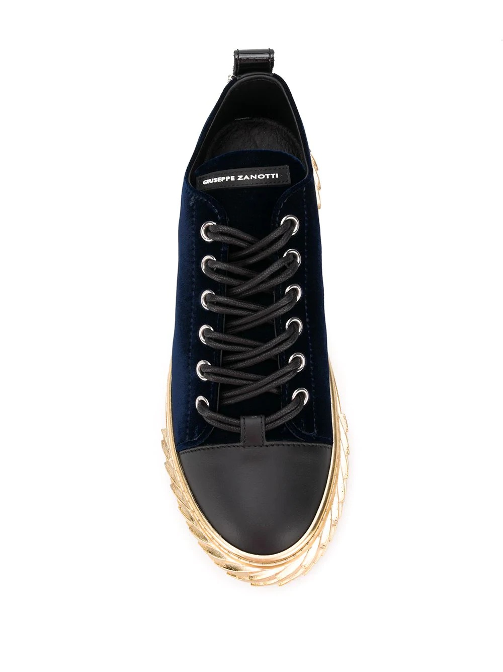 metallic sole sneakers - 4