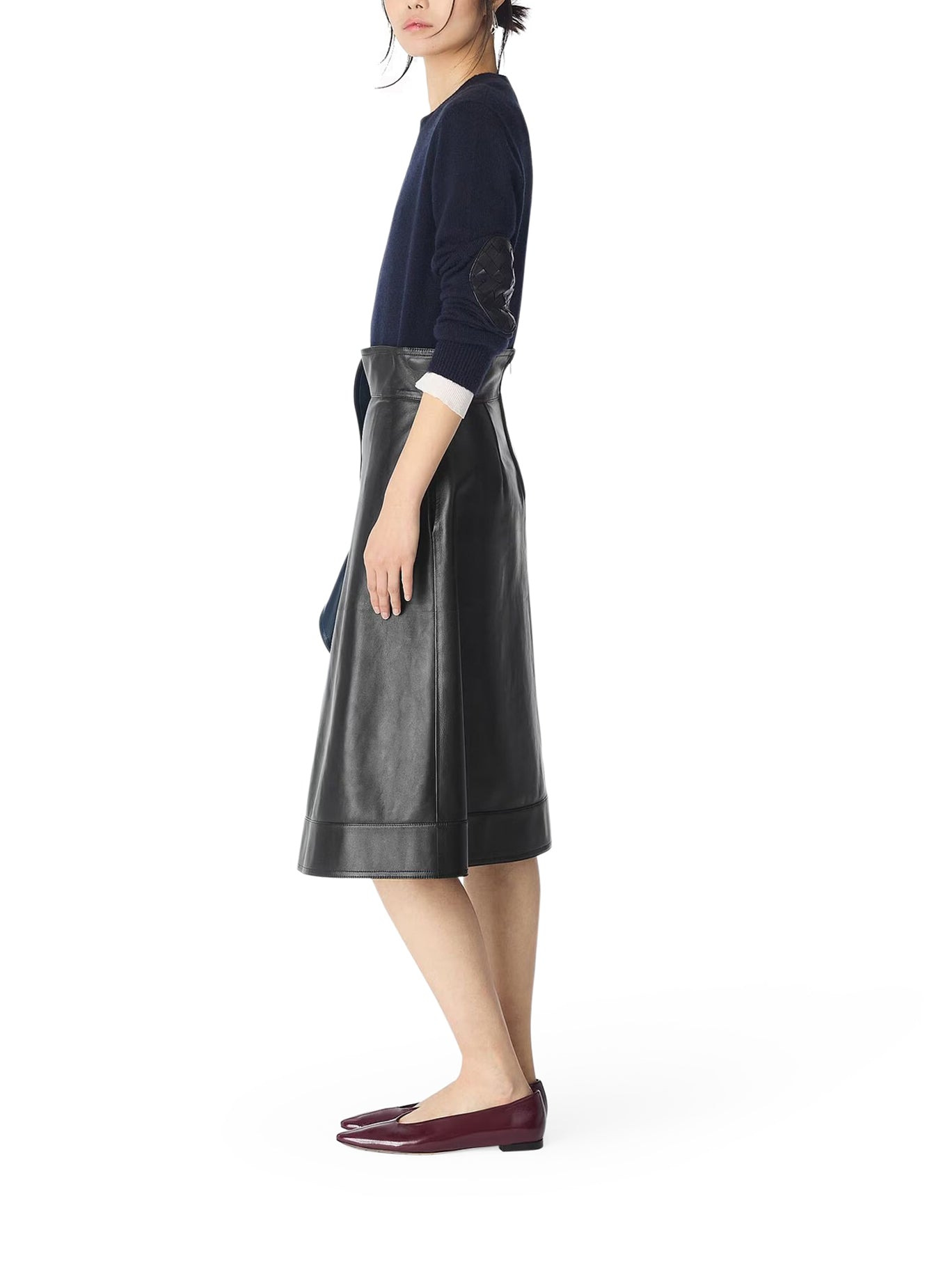LEATHER A-LINE SKIRT - 5