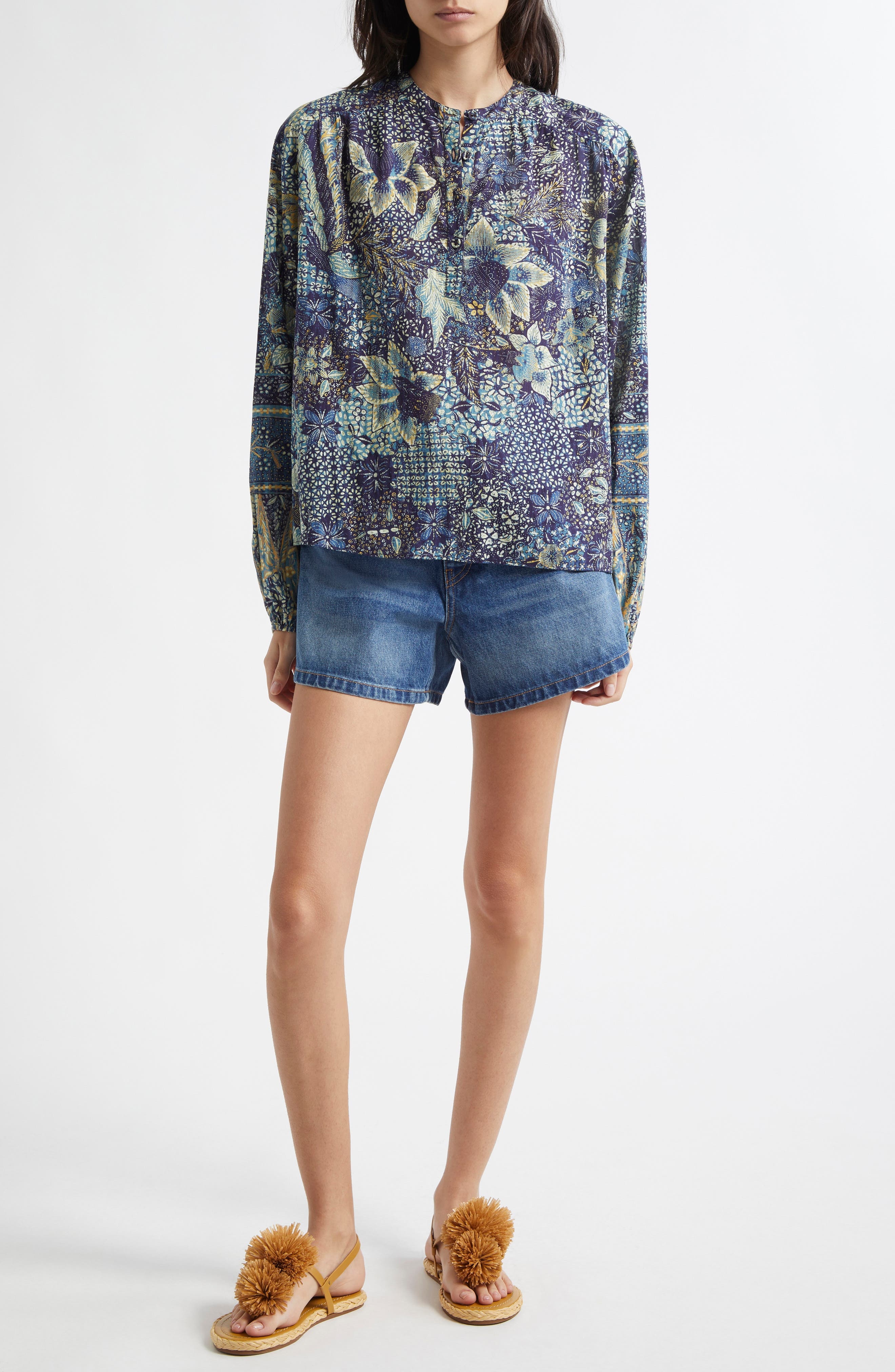 Ulla Johnson The Greta Denim Shorts in Danube at Nordstrom - 2
