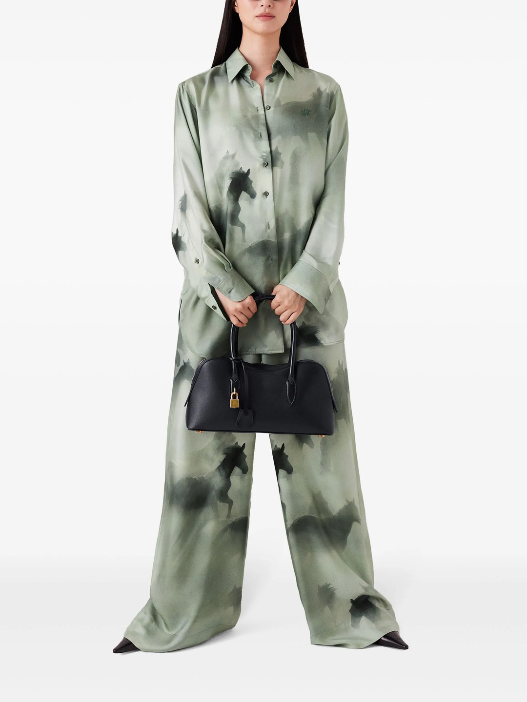 Faded Horses Print Pajama Trousers - 2