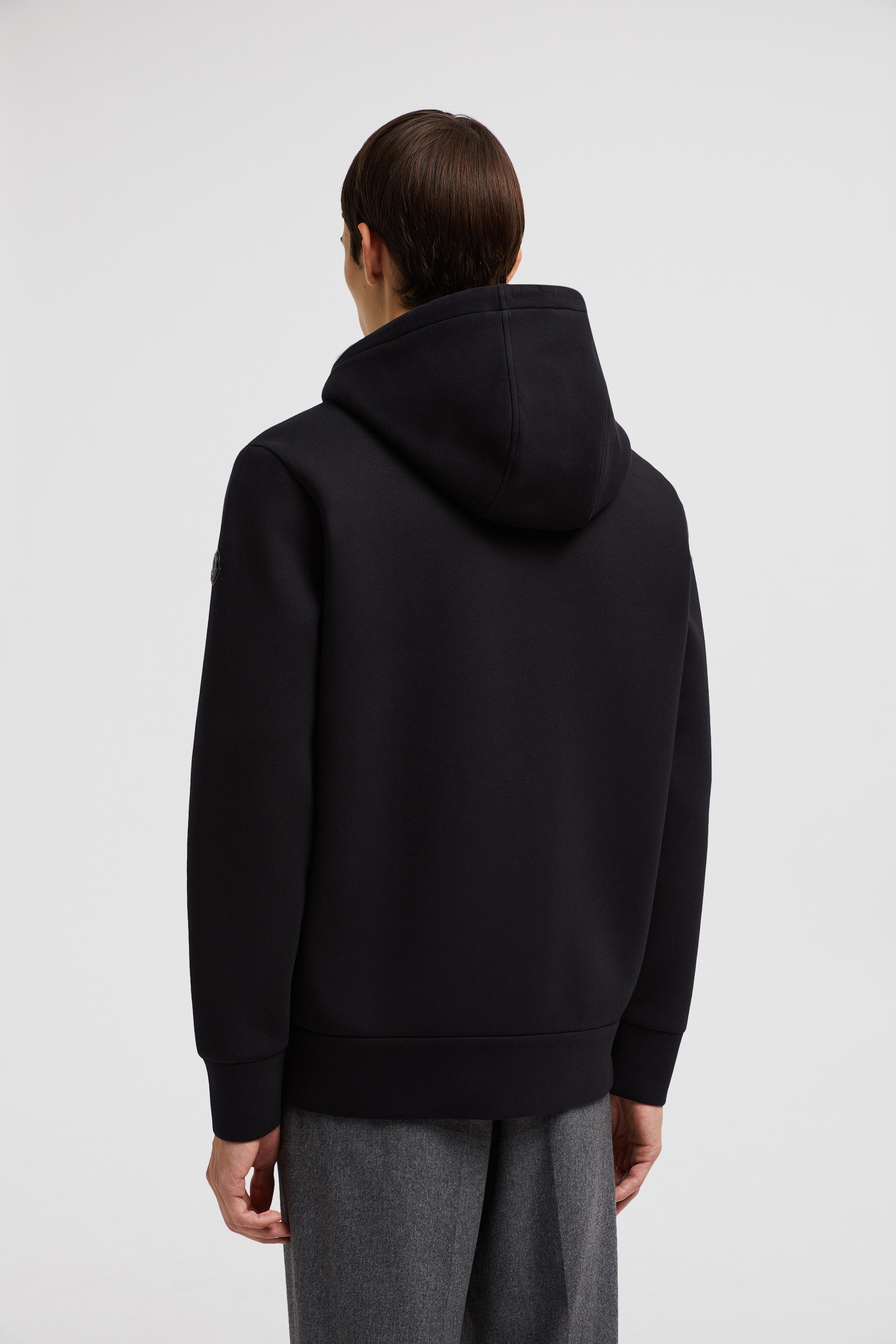 【MONCLER】COTTON NEOPRENE ZIP-UPHOODIE フーディ ロゴ Moncler Cotton zip-up hoodie Moncler