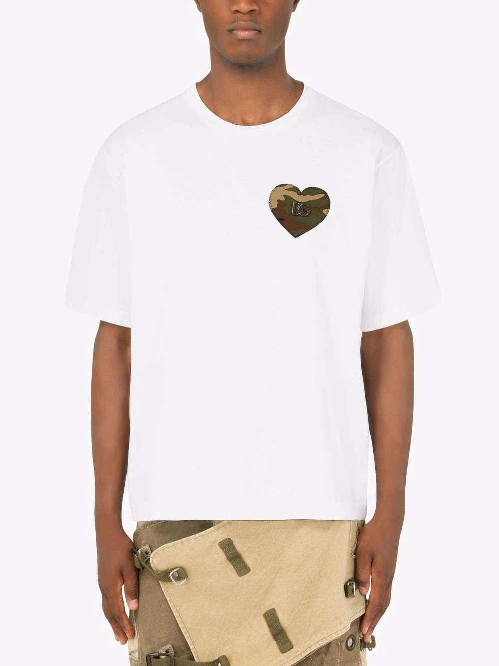 camouflage heart T-shirt - 3