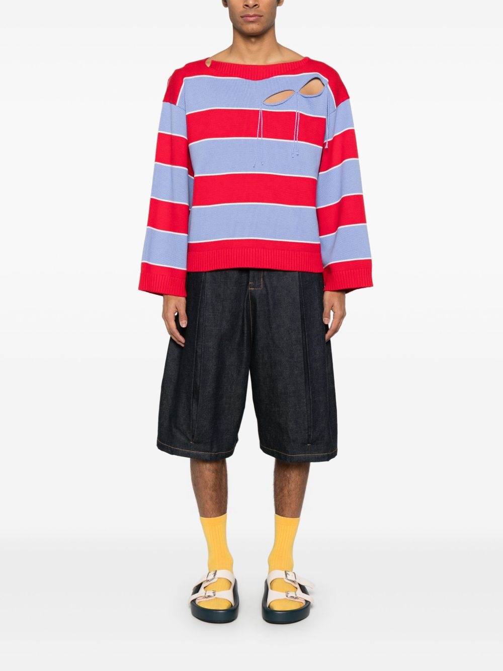 Slash Stripe sweater - 2