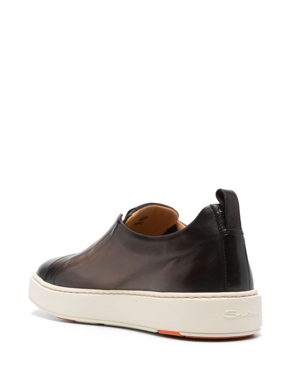 gradient leather slip-on sneakers - 3