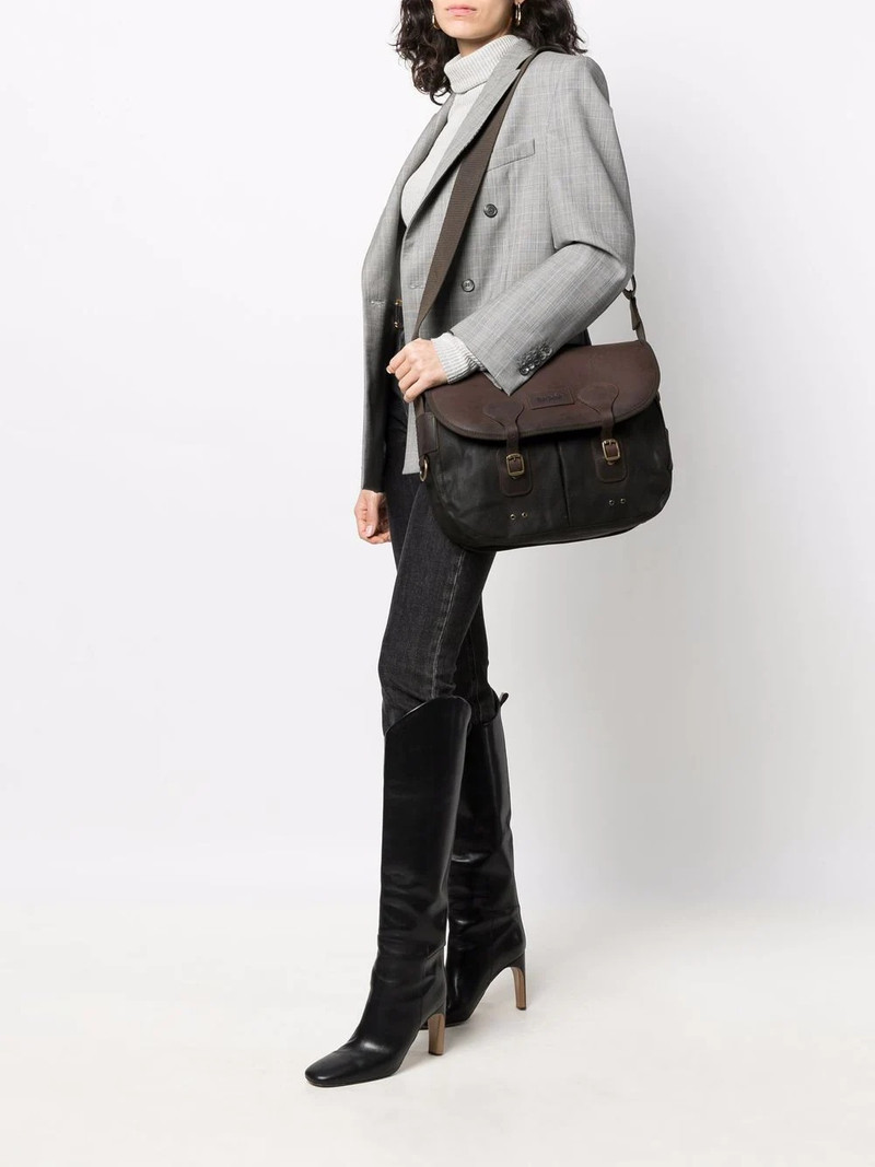 Barbour leather messenger bag outlook