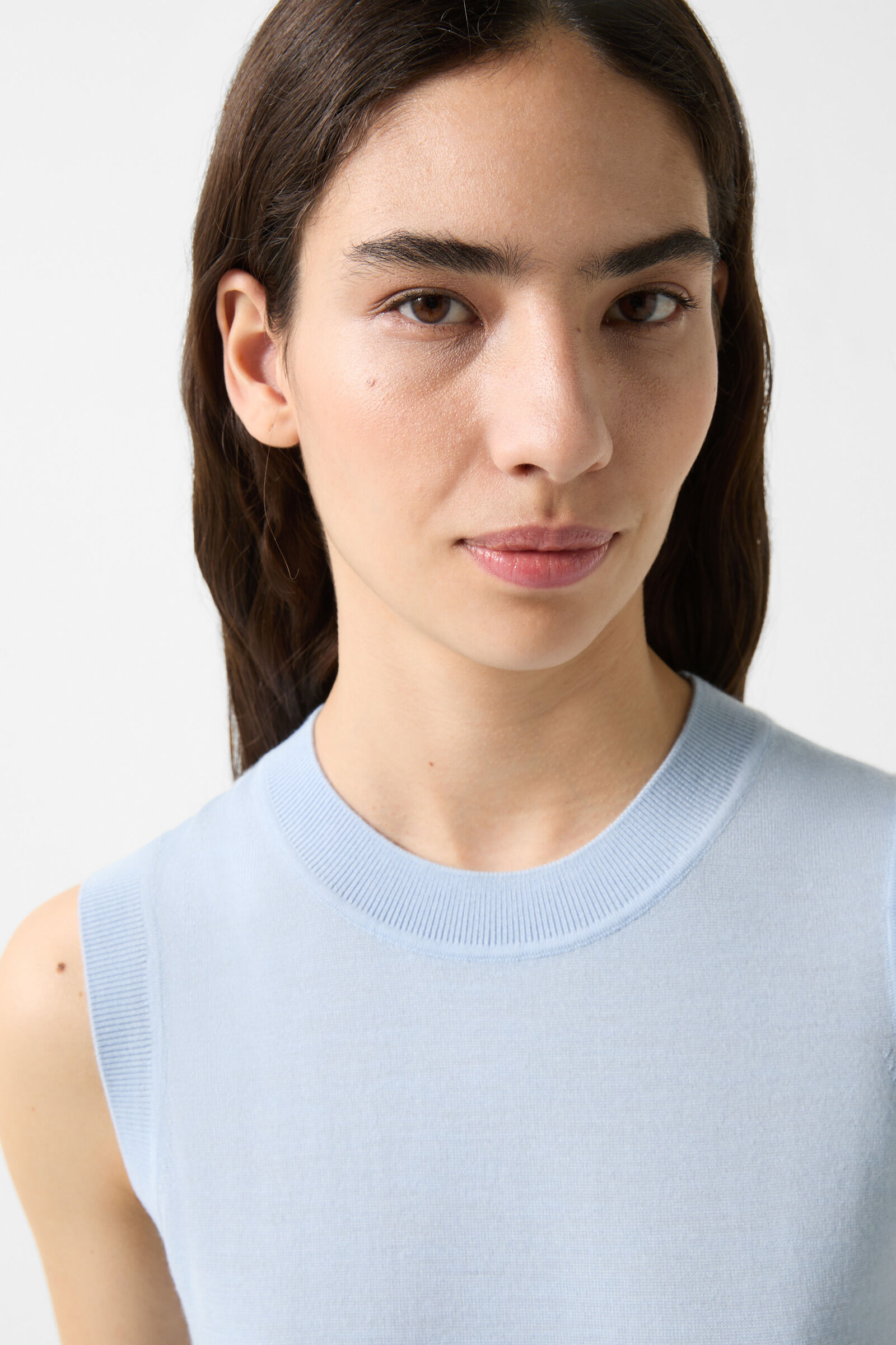 Isola Knitted top in Light blue - 4