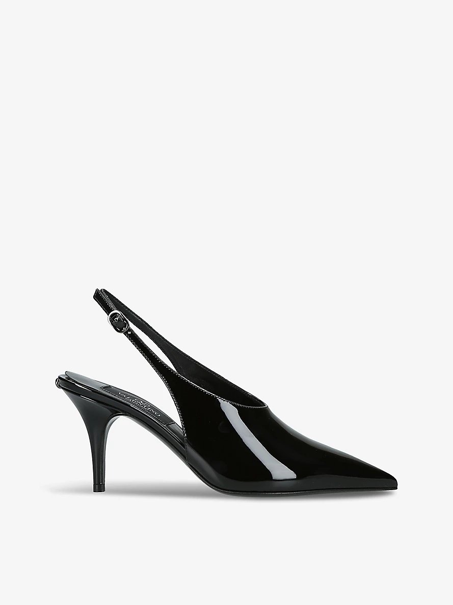 Garavani Slingback 80 patent-leather heeled courts - 1