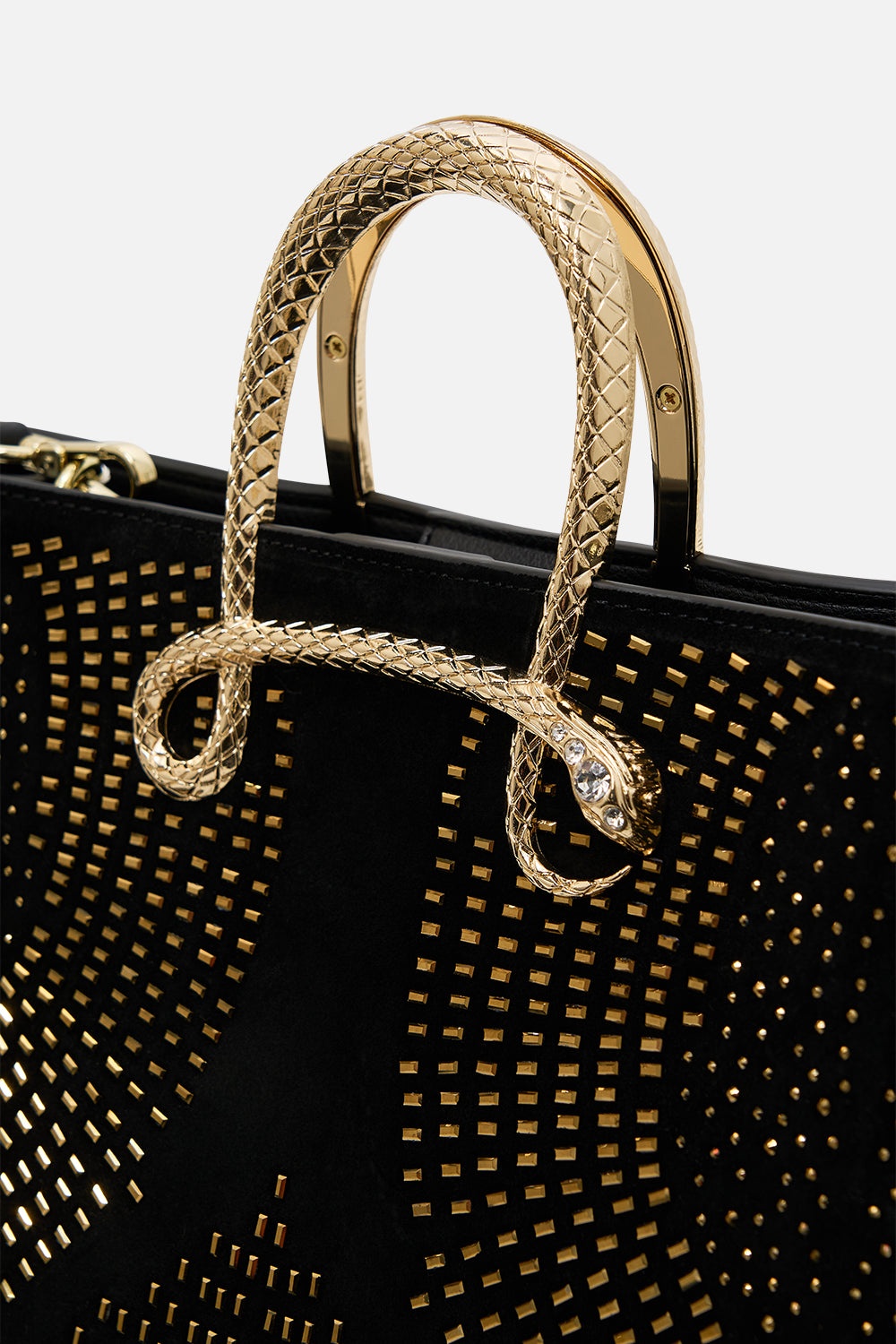 EAST WEST TOTE WITH SNAKE HANDLE - 8