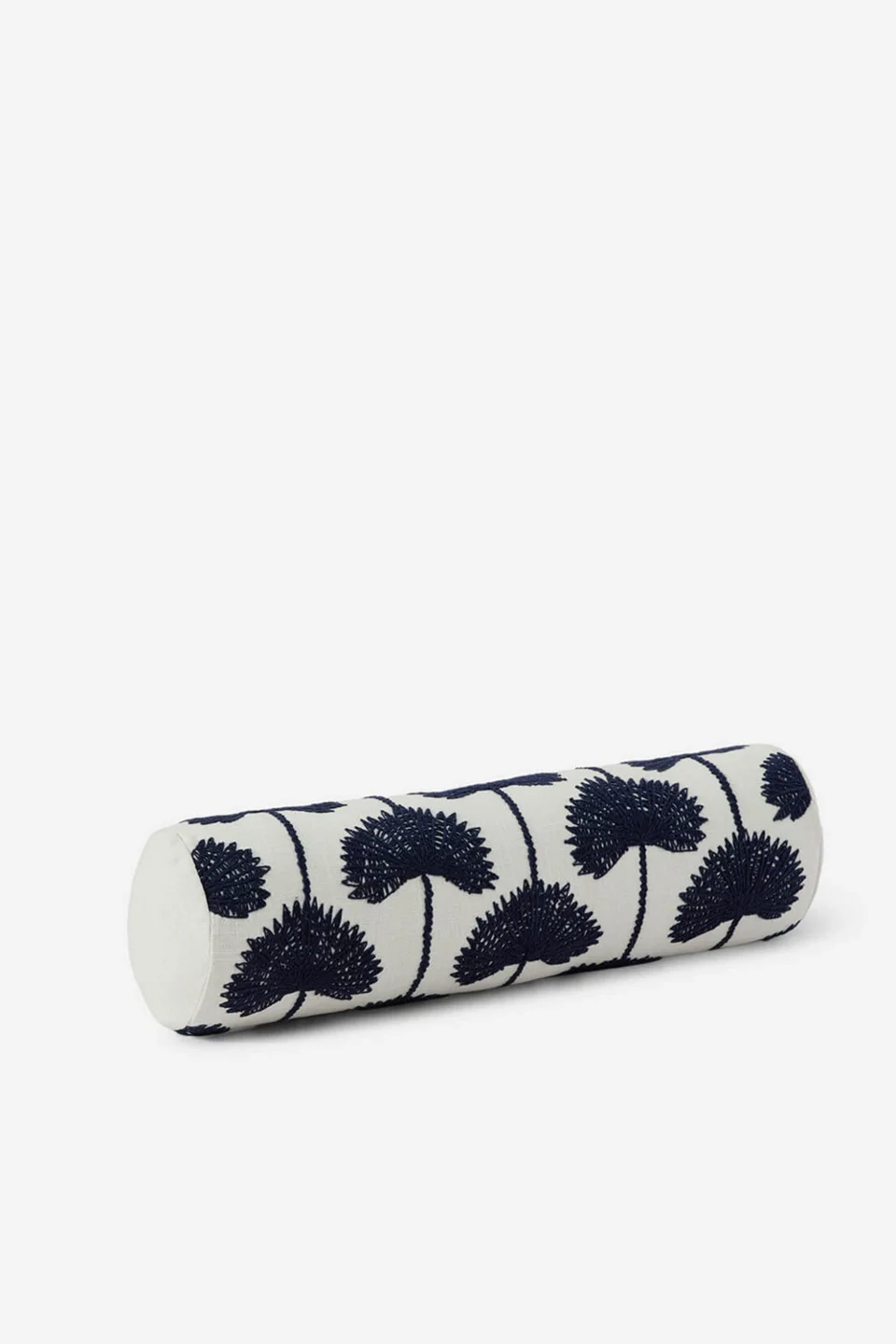 Sunday Citizen Palm Leaf Embroidered Bolster Pillow - 1