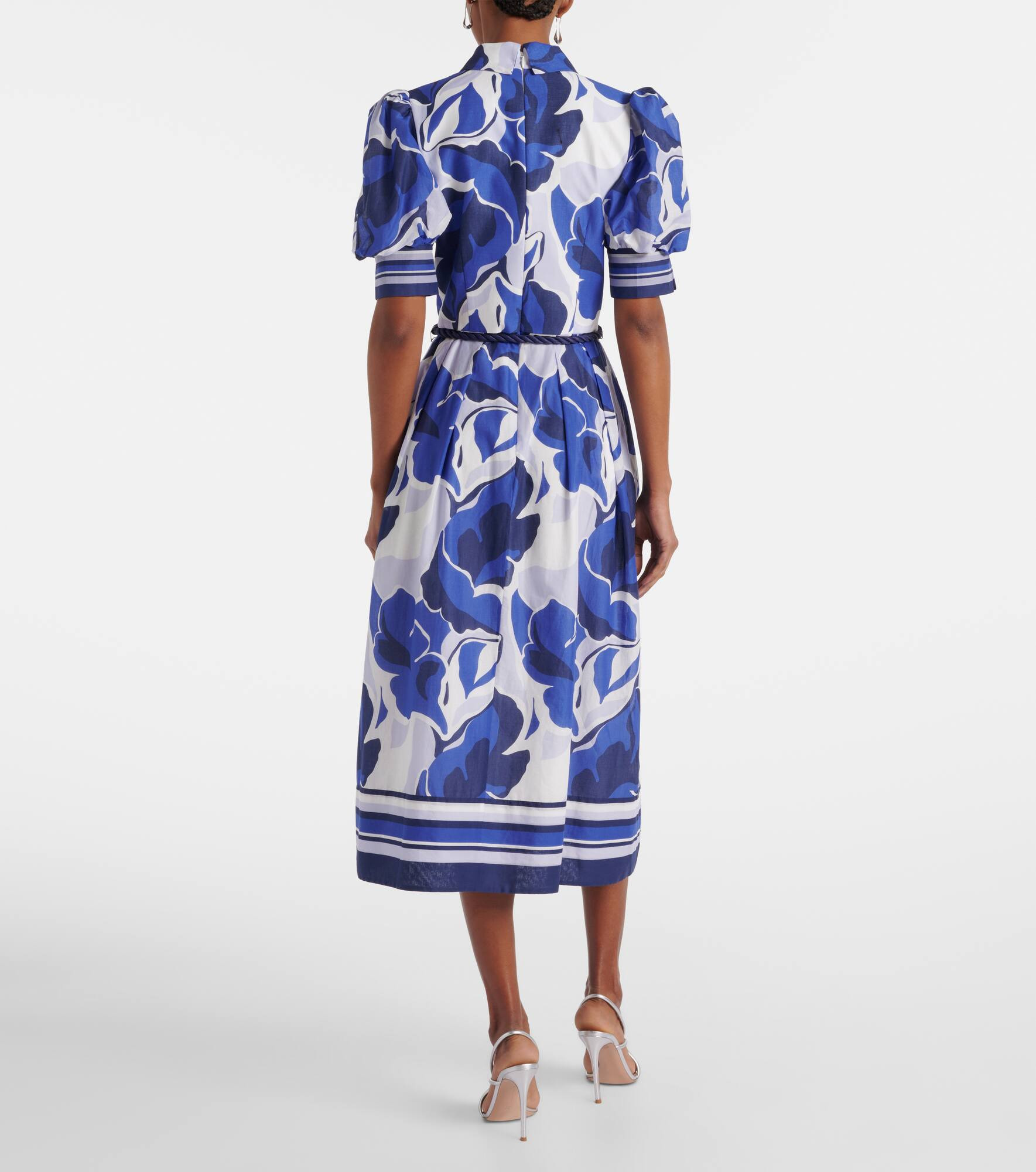 Paros floral cotton midi dress - 3