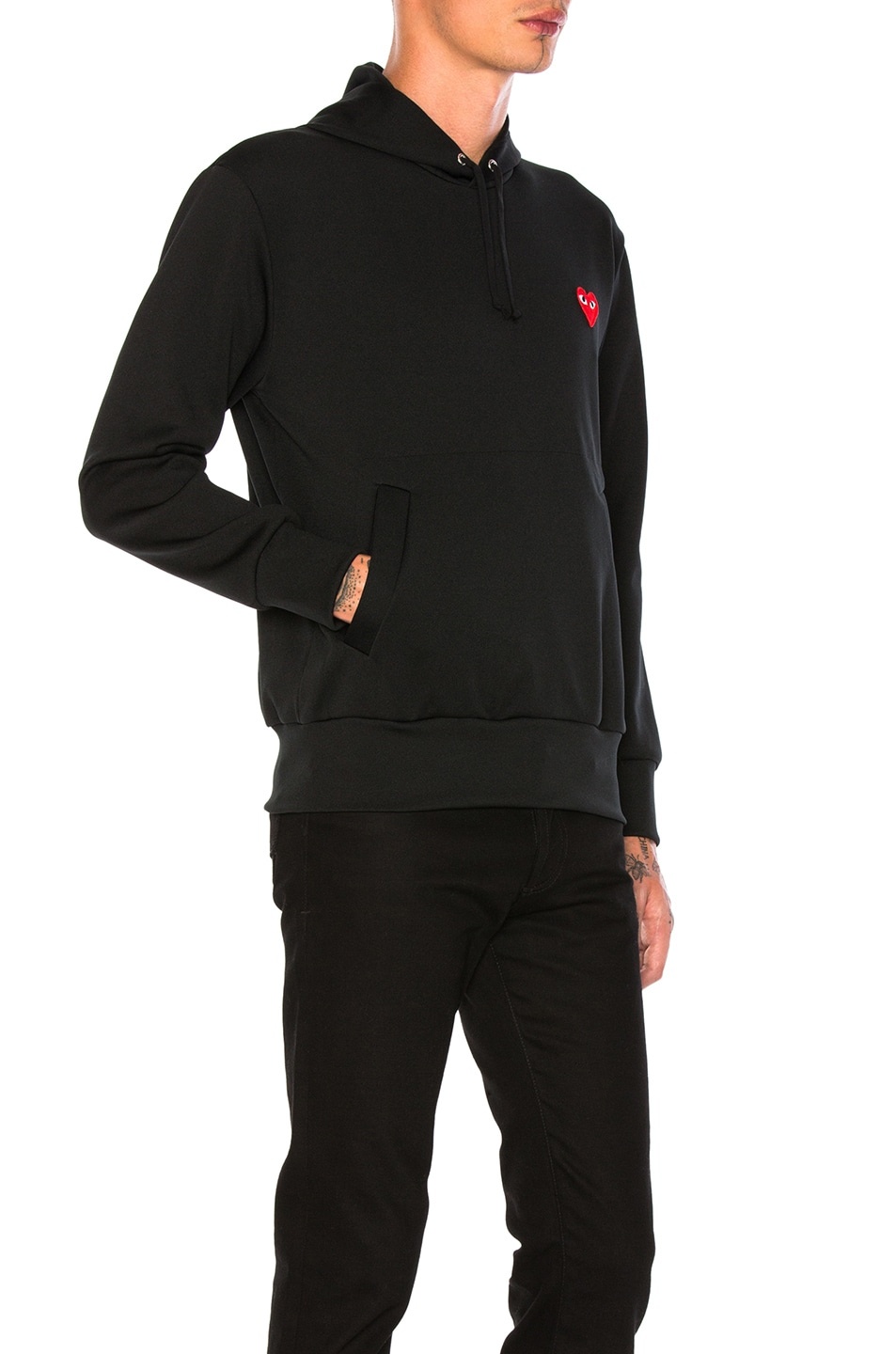 Red Emblem Poly Hoodie - 2