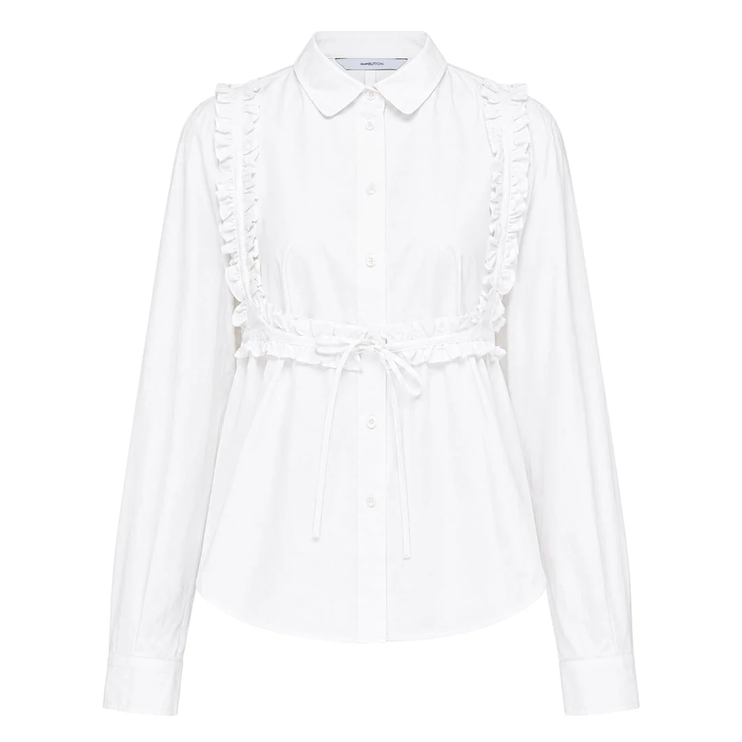 Bra Detail Cotton Shirt - 1