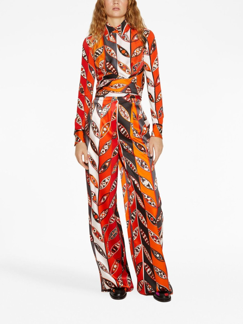 PUCCI graphic-print silk sleeveless top outlook