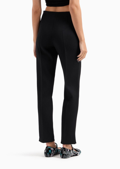 GIORGIO ARMANI Straight trousers in stretch virgin wool outlook