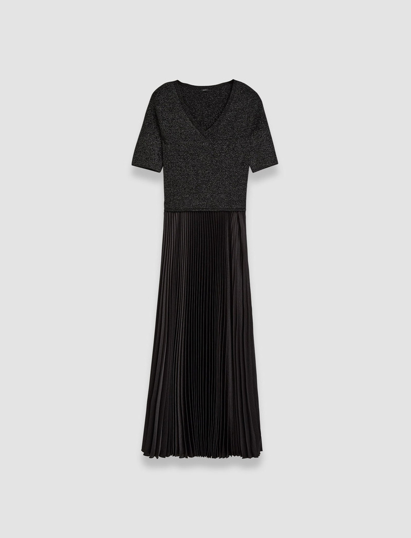 Domat Pleated Lurex Dress 1