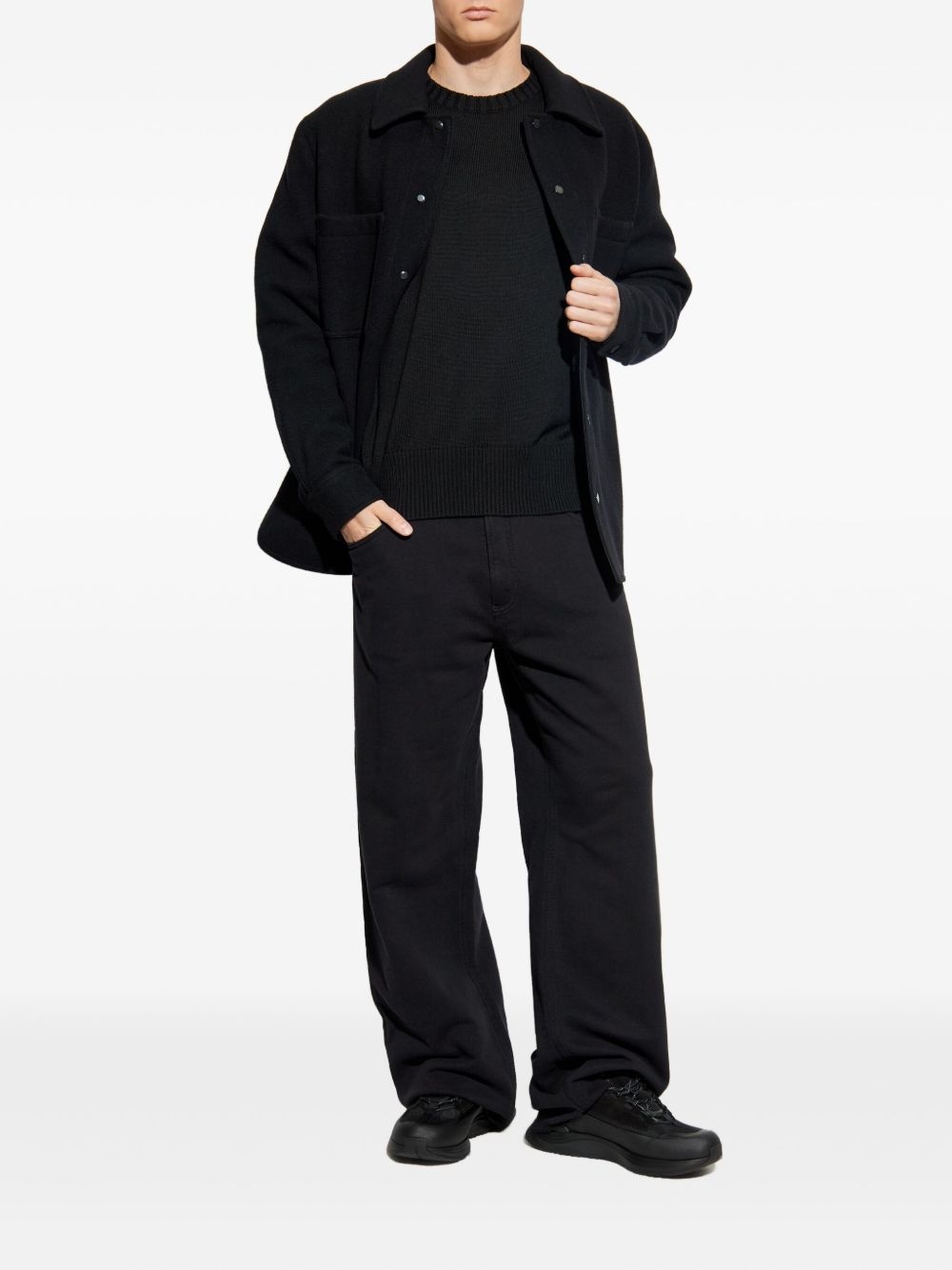 Balas button-fastening patch-pocket overshirt - 2