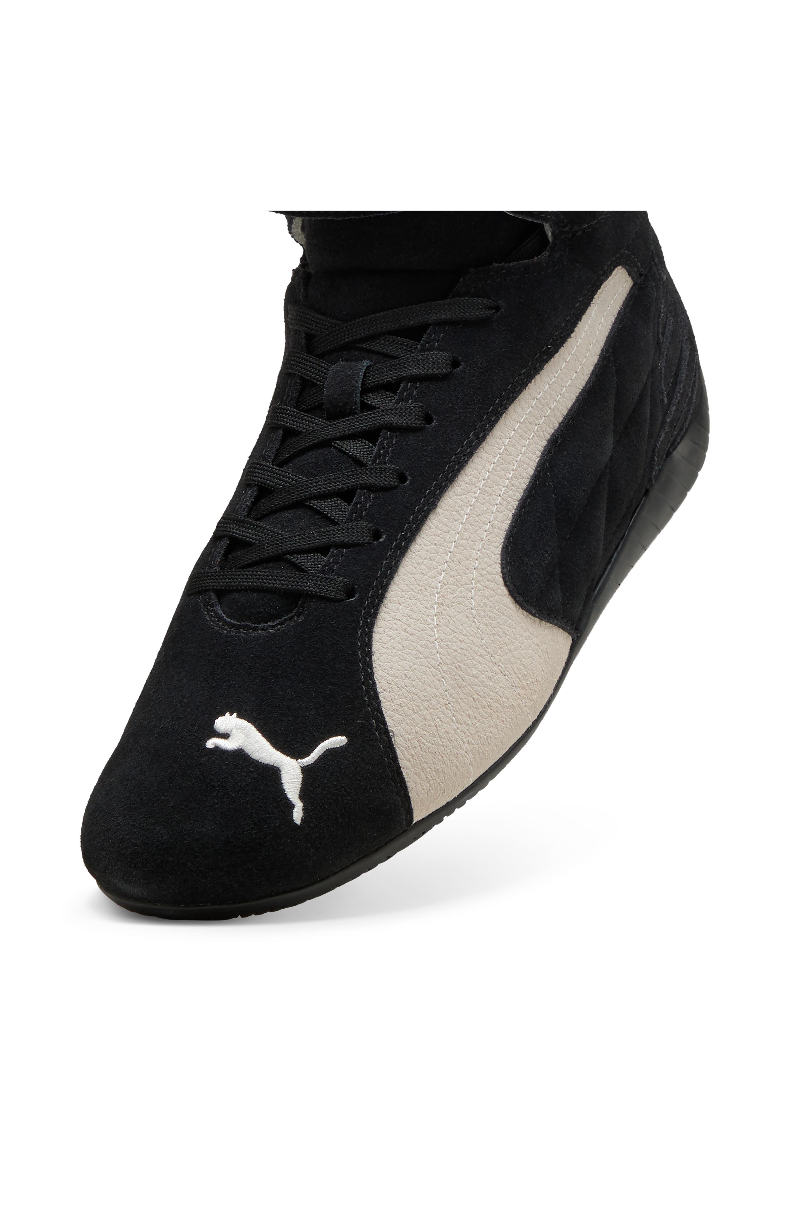 PUMA Speedcat Mid Sneaker in Puma Black-Warm White at Nordstrom - 5