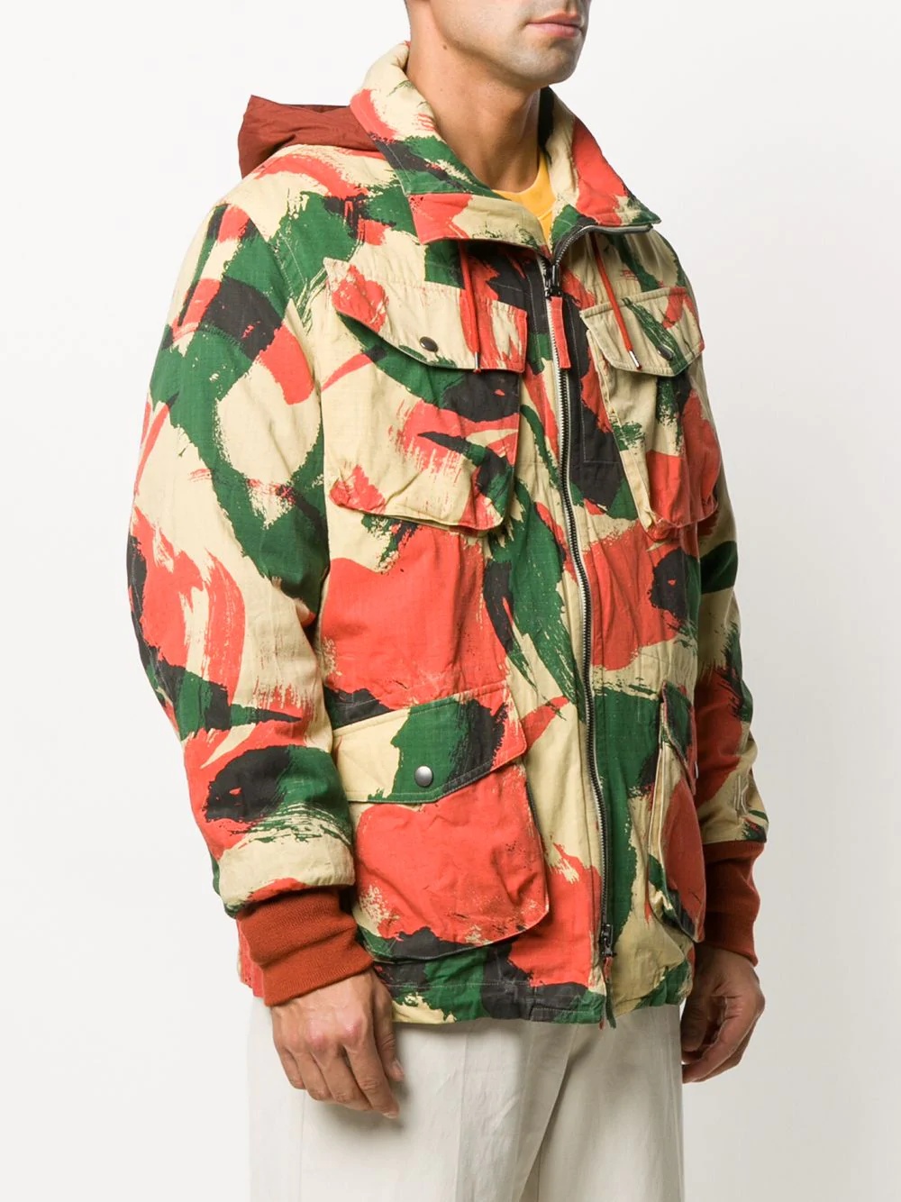 camouflage print hooded jacket - 3