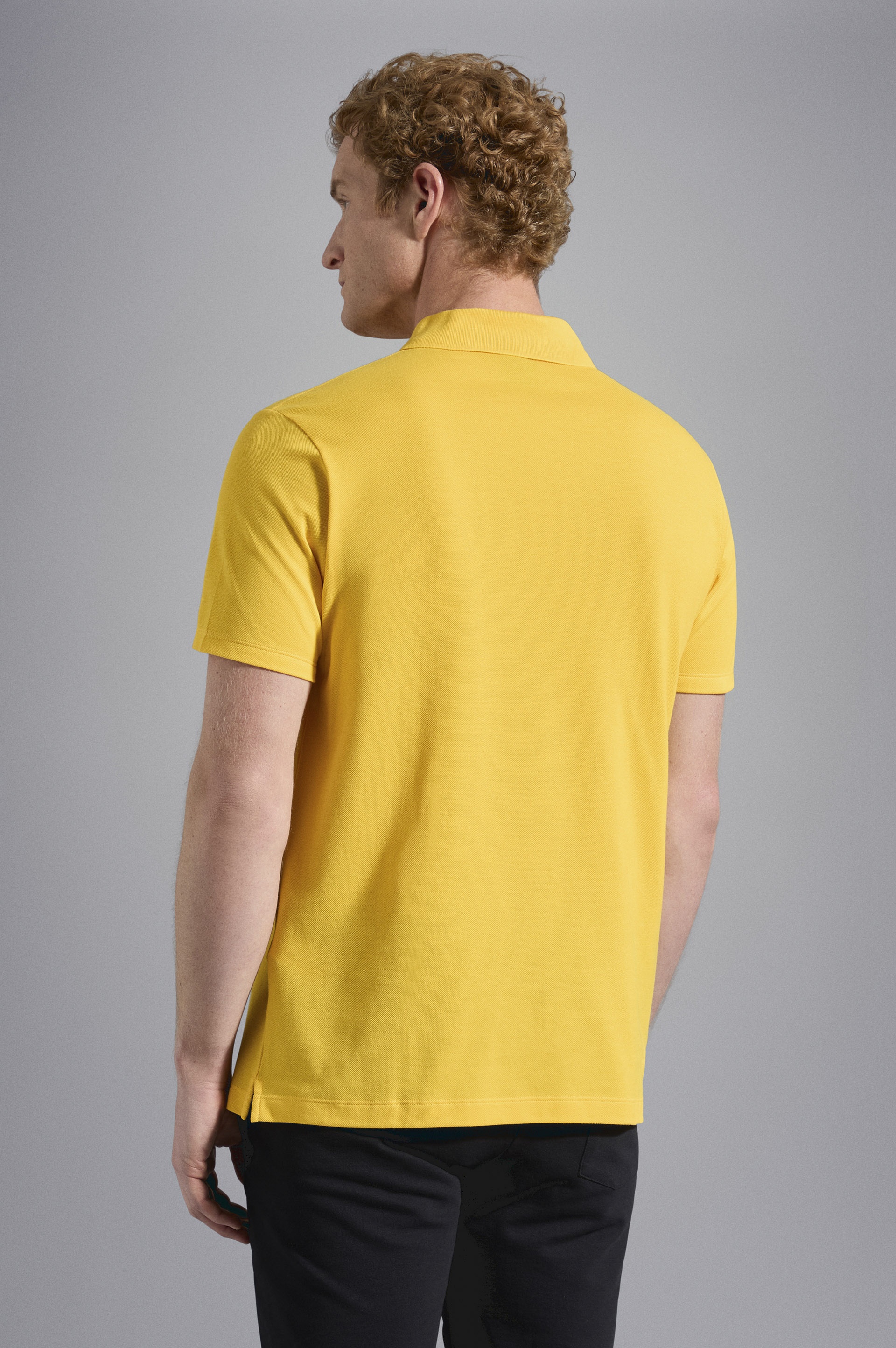 COTTON PIQUÉ POLO SHIRT WITH ICONIC BADGE - 3