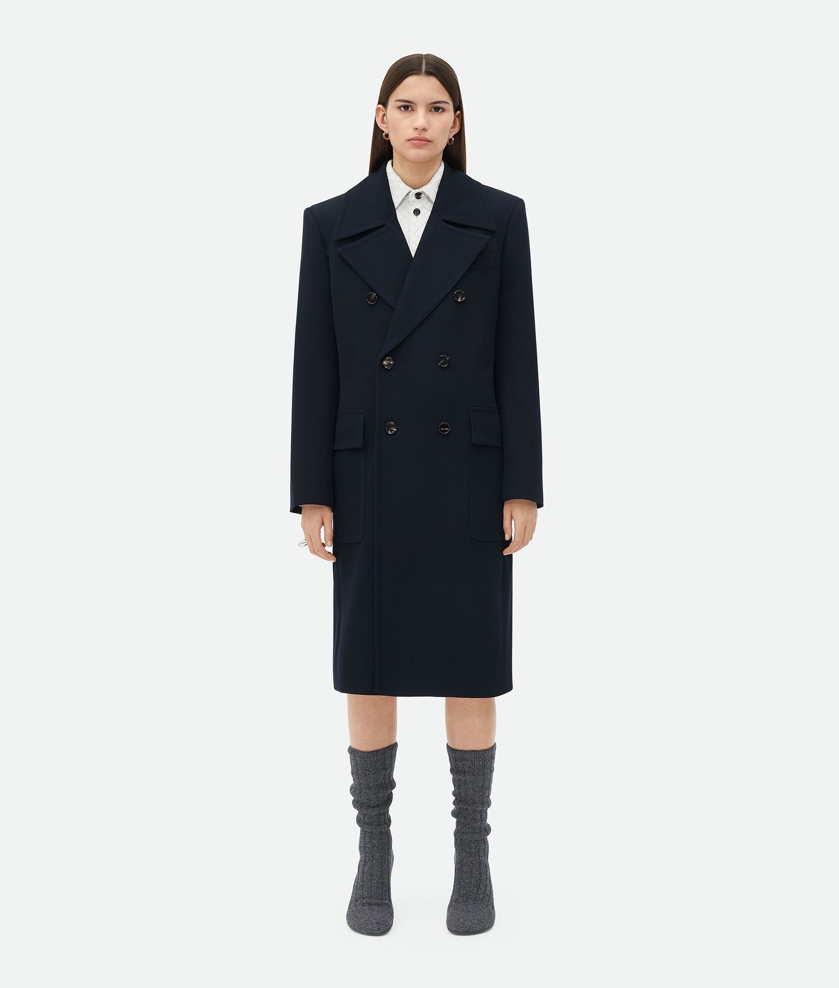 Wool Gabardine Coat - 4