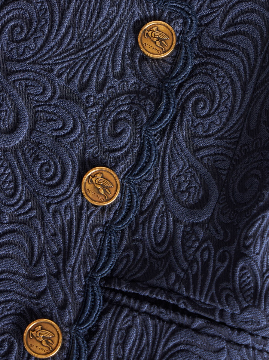 LONG PAISLEY JACQUARD WAISTCOAT - 6