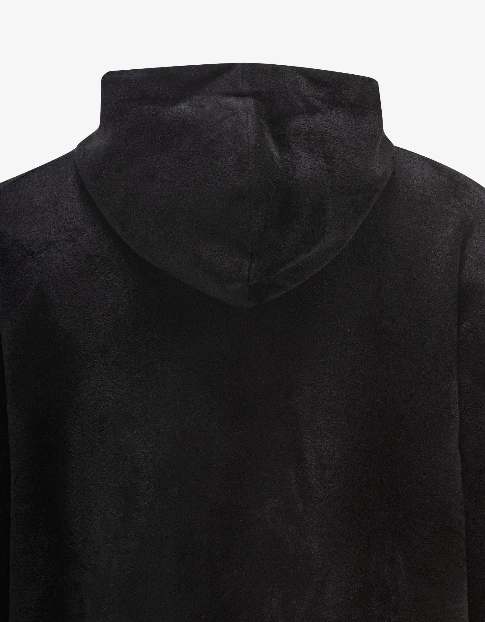 Givenchy Black Velvet Zip Logo Hoodie - 5