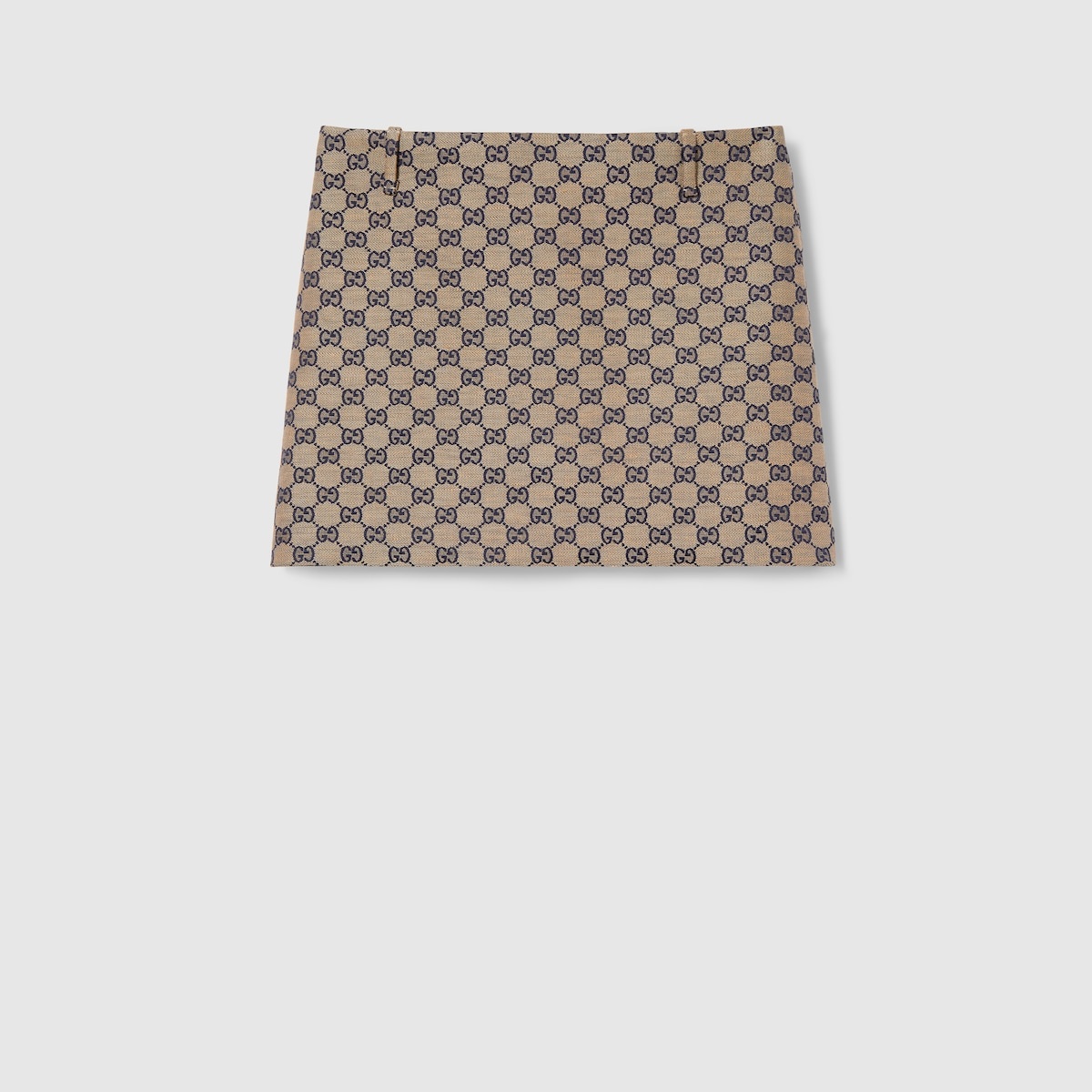 GG linen blend canvas skirt - 1