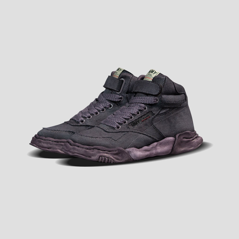 Maison MIHARAYASUHIRO FREDDIE OG SOLE MID-TOP OVER DYED CANVAS SNEAKERS outlook