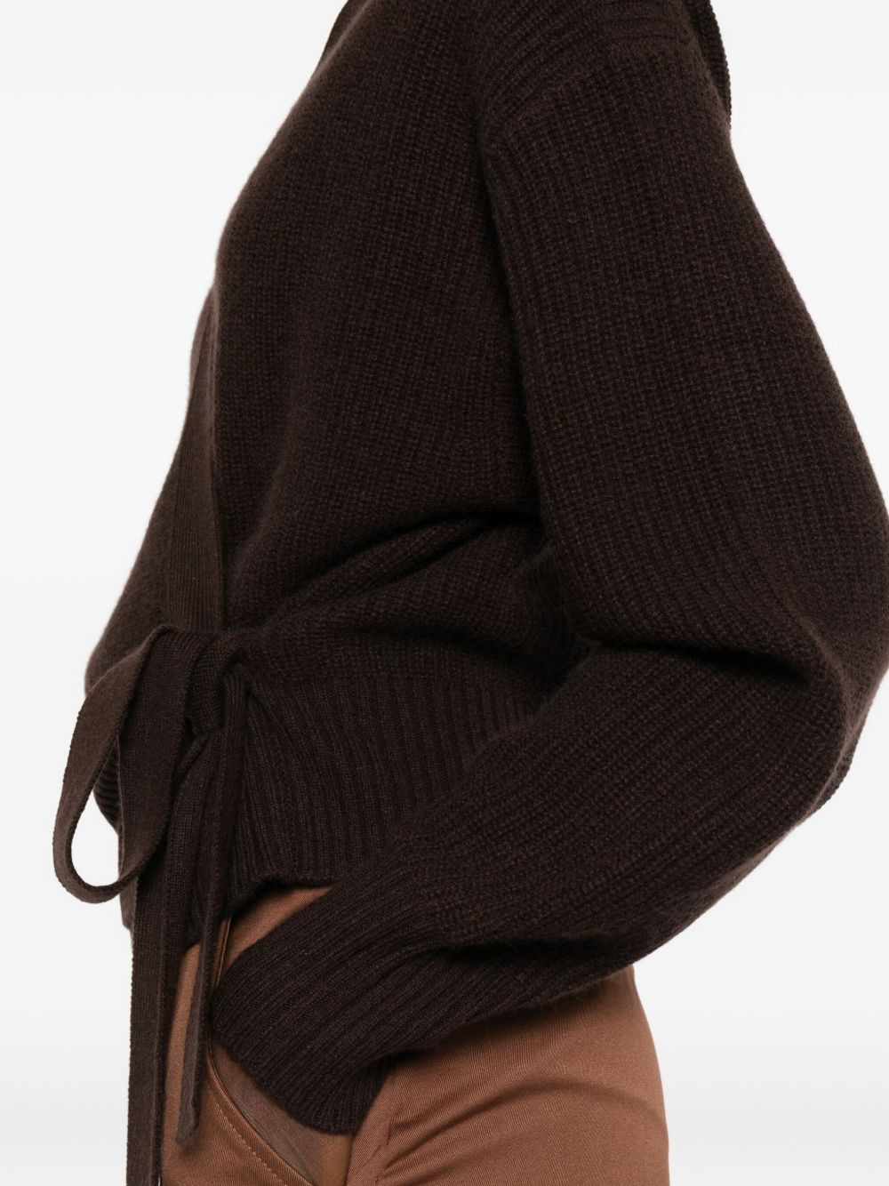 wrap-tie cardigan - 5