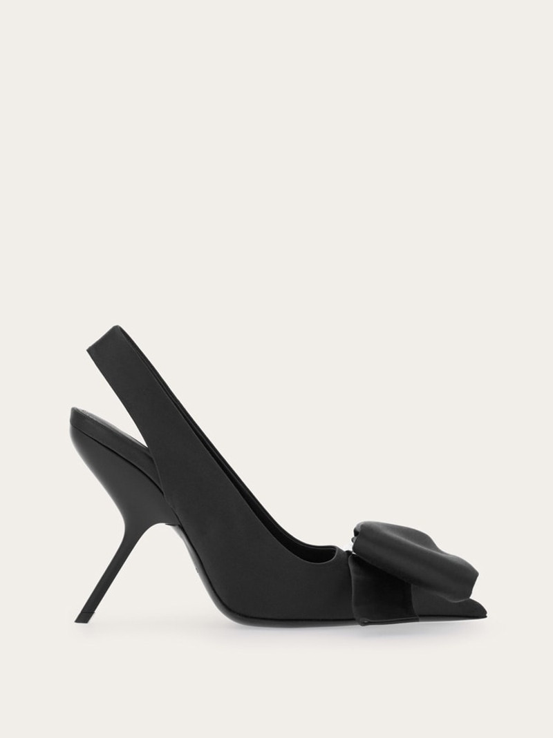 SLINGBACK WITH ASYMMETRIC BOW - 1