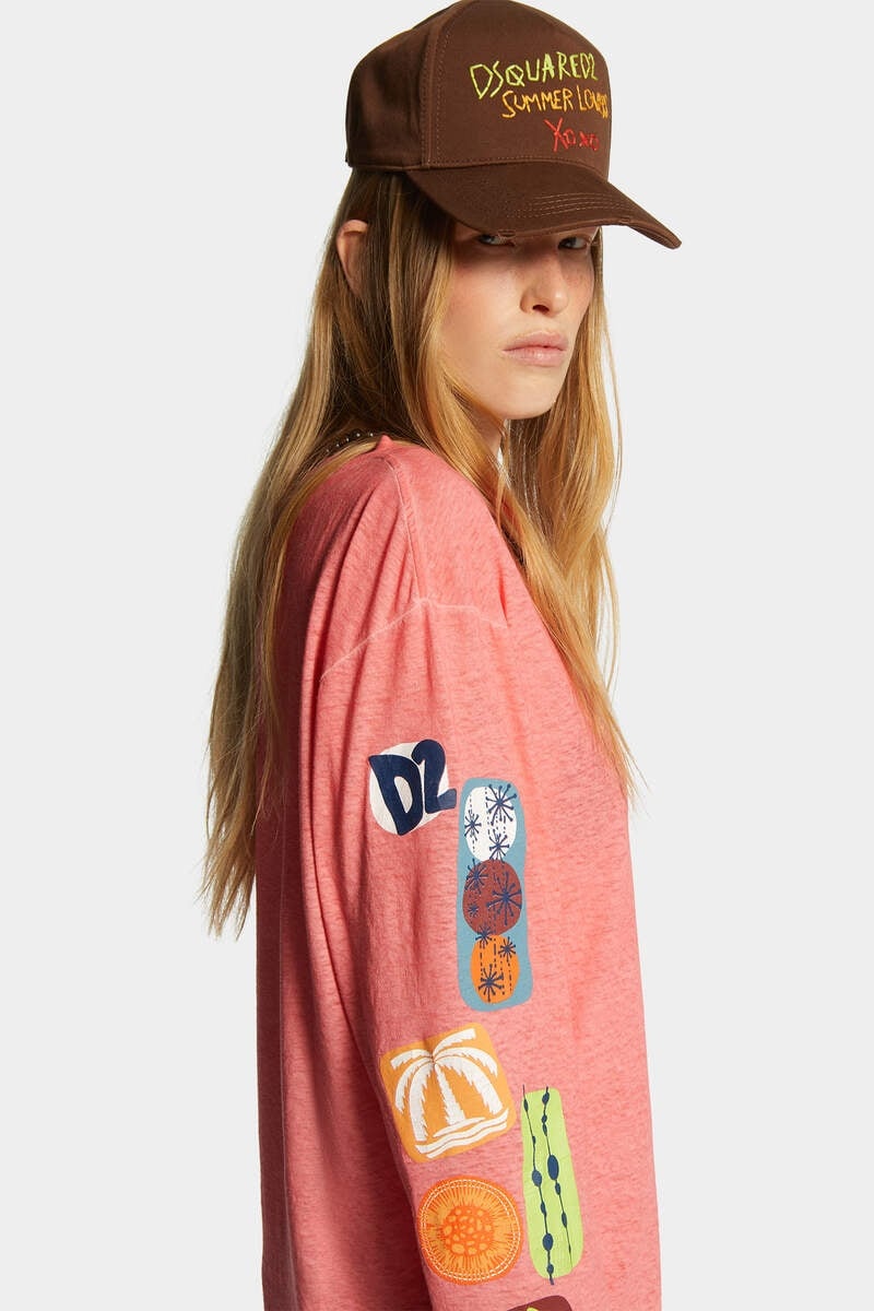 SUMMER LOVERS BREEZY FIT PRINTED T-SHIRT - 5