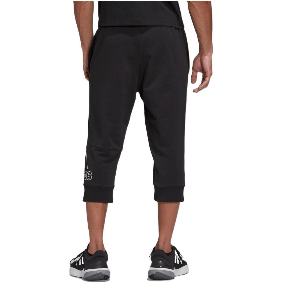 Men's adidas Solid Color Pants Logo Casual Sports Pants/Trousers/Joggers Black HE1827 - 5