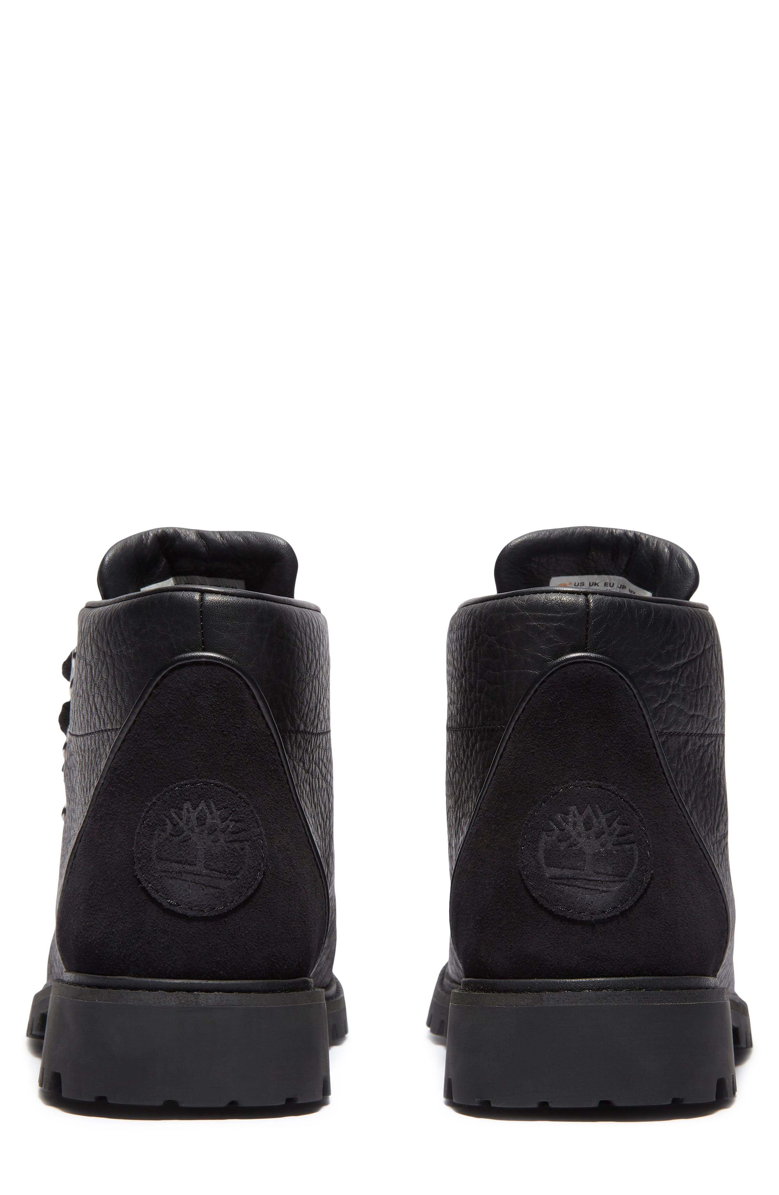 Timberland Authentic Hike Waterproof Mid Hiking Boot in Black Full Grain at Nordstrom - 5