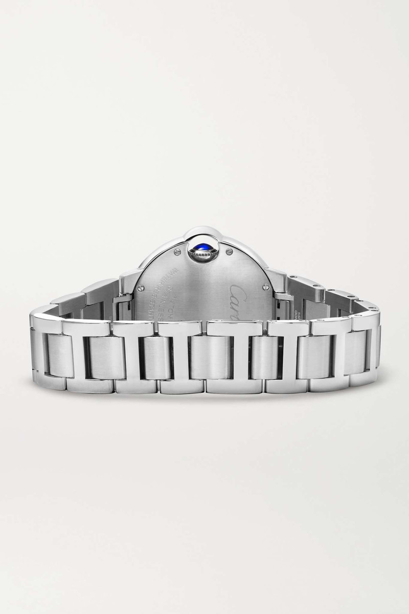 Ballon Bleu de Cartier Automatic 33mm stainless steel and diamond watch 6