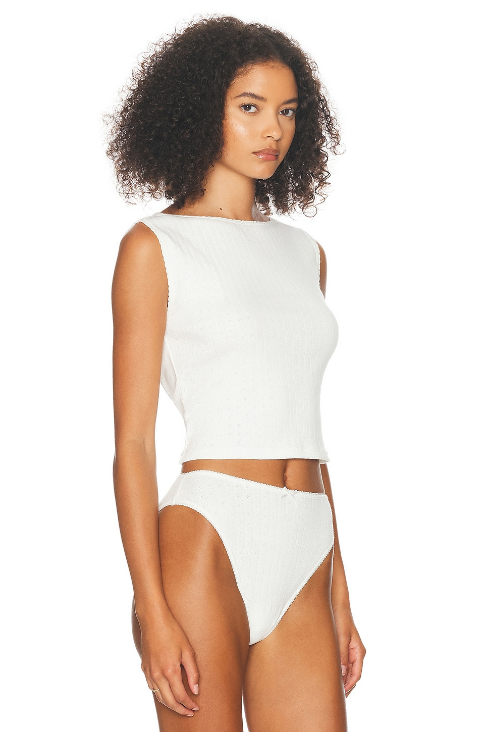 Pointelle Muscle Tank - 2