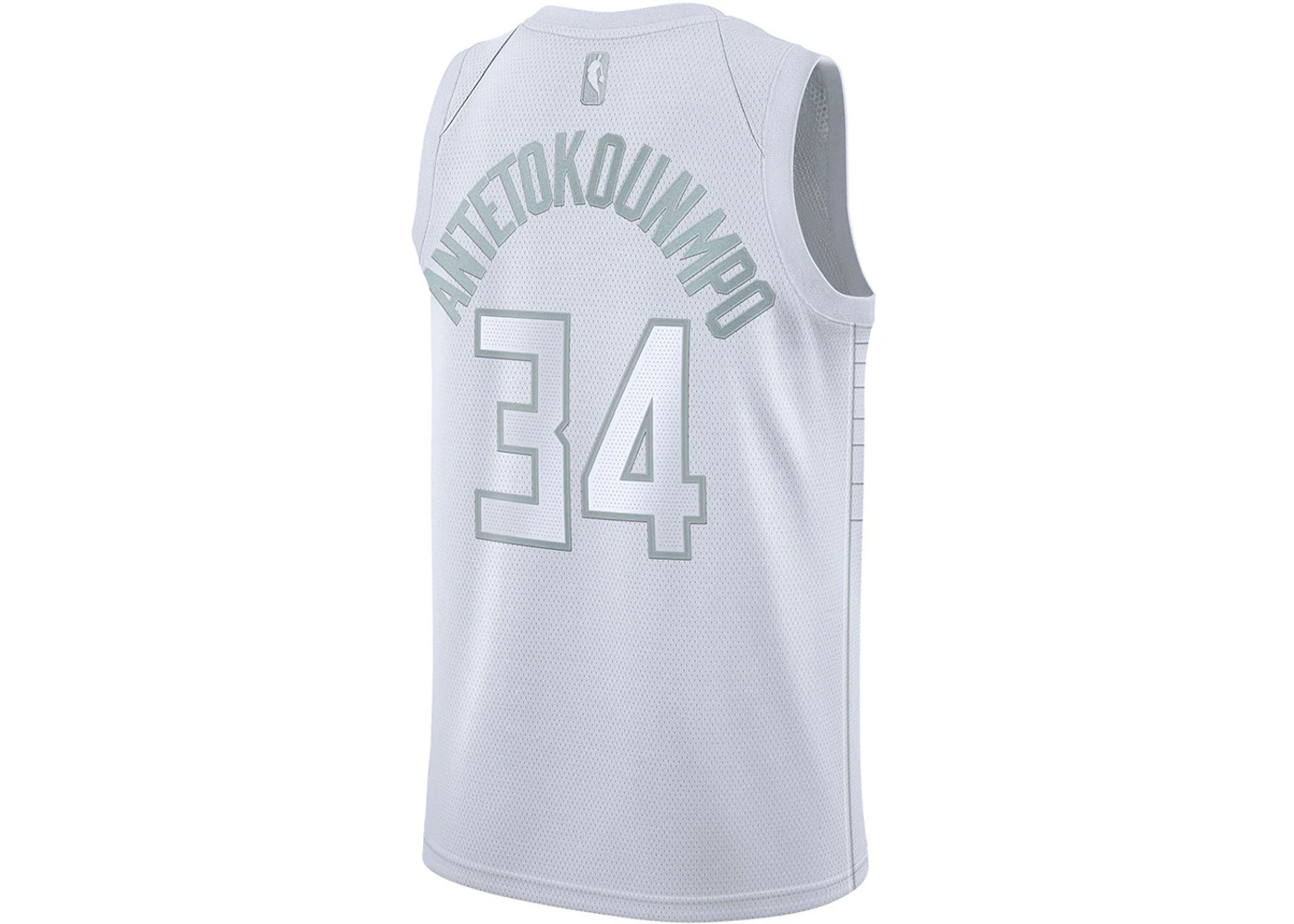 Nike NBA Milwaukee Bucks MVP 34 Antetokounmpo Swingman Jersey White - 2