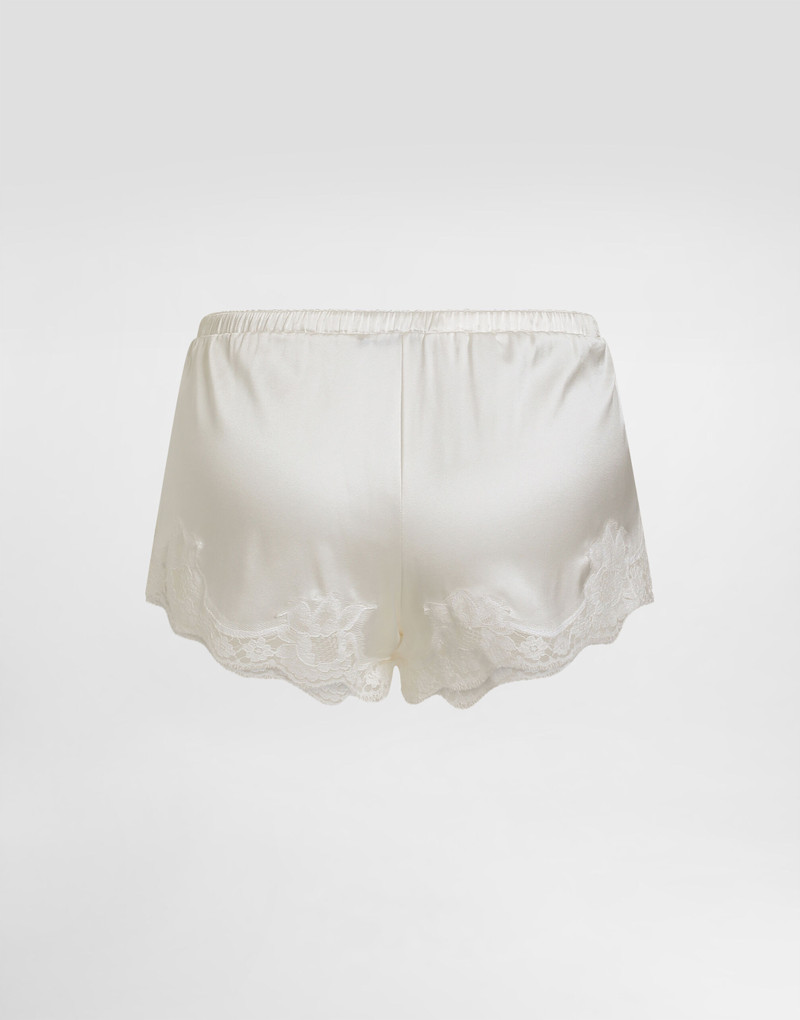 Dolce & Gabbana Shorts in satin with lace outlook