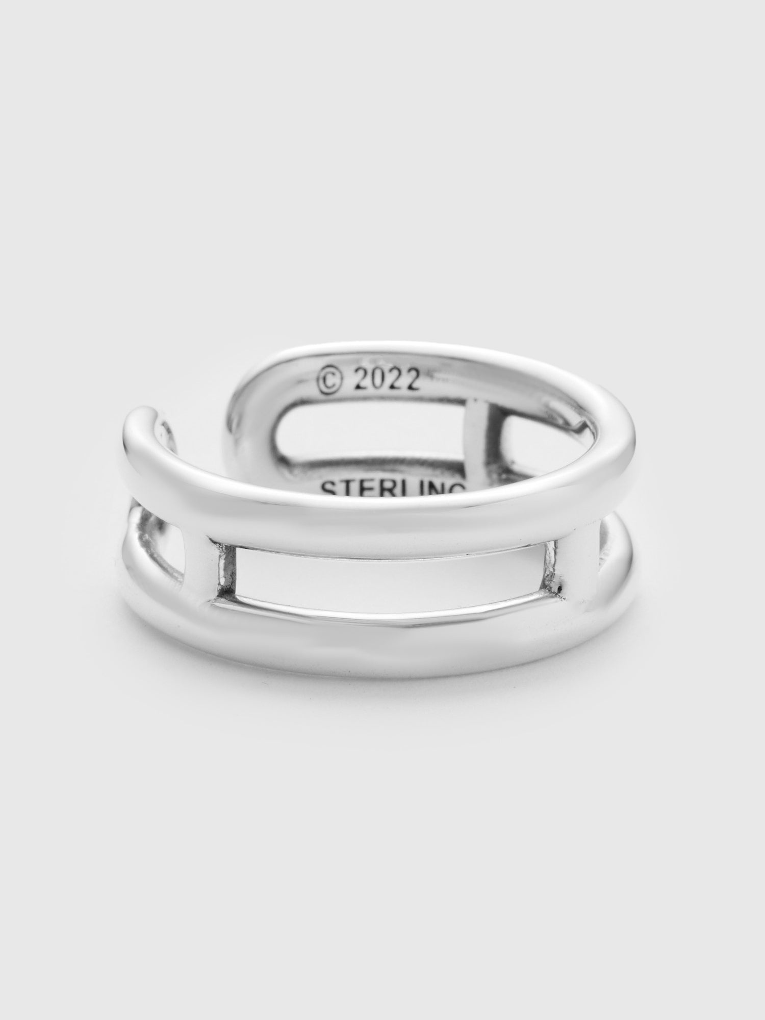 Slim Cigar Band in Sterling Sliver - 3