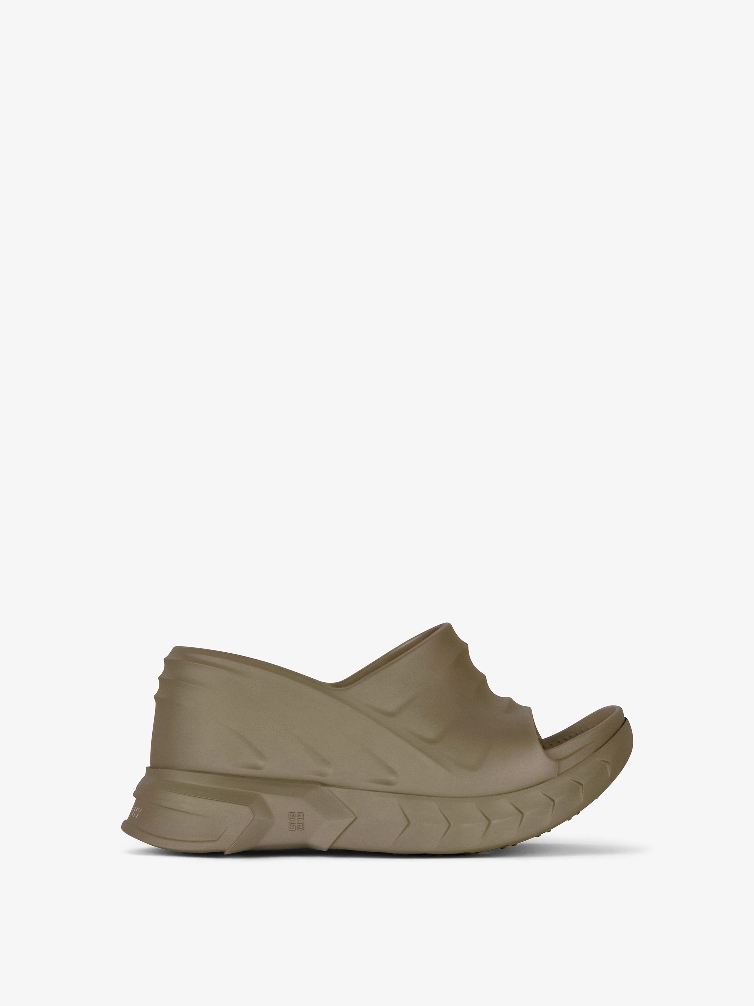 MARSHMALLOW WEDGE SANDALS IN RUBBER - 1