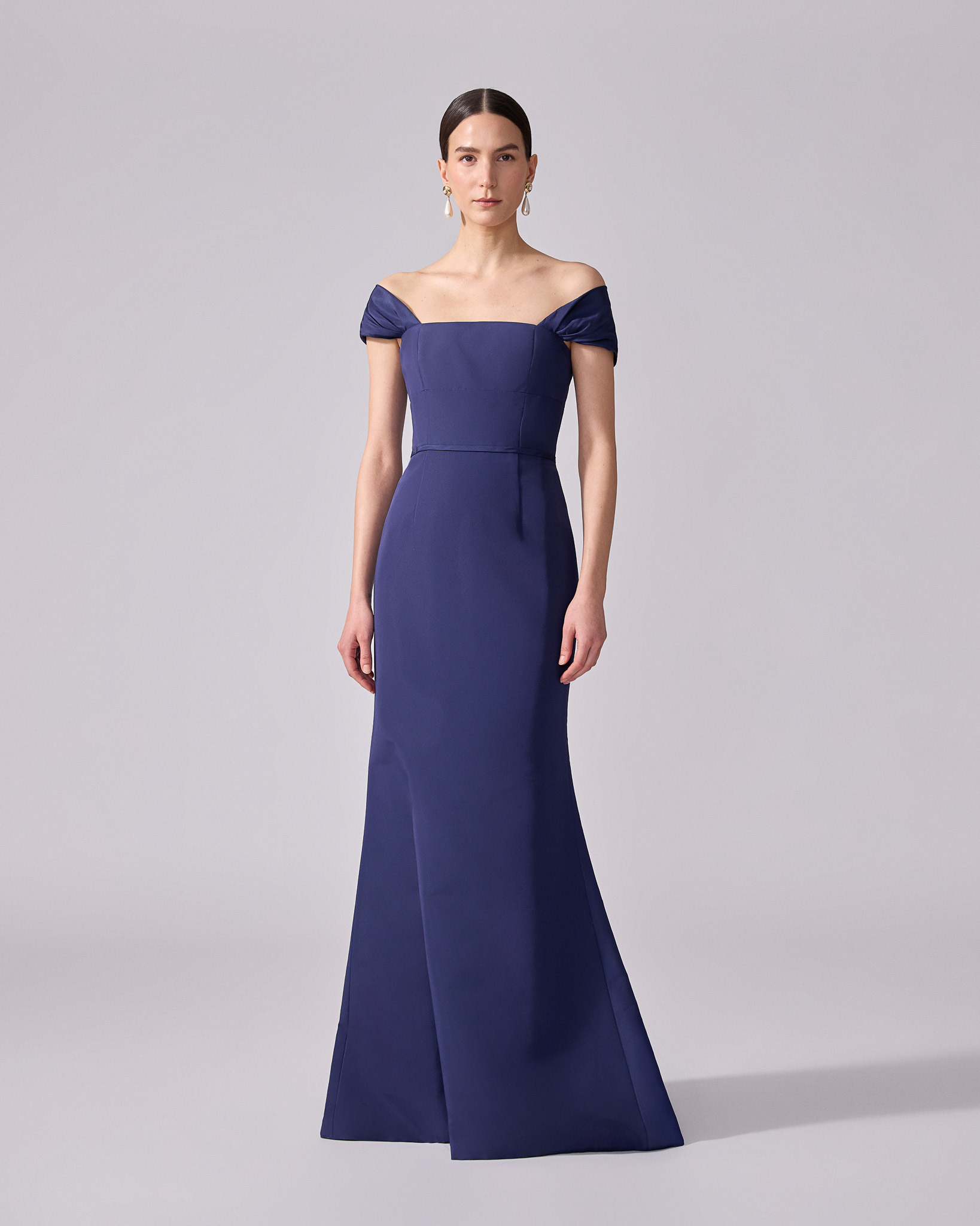 Off-Shoulder Trumpet Gown - 2