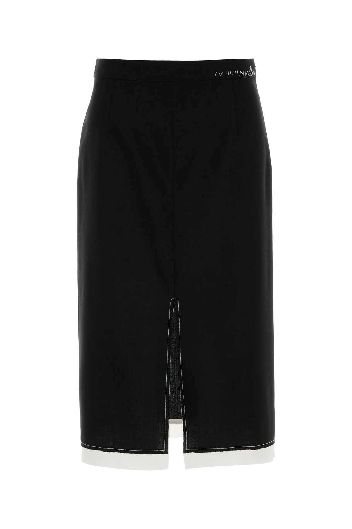 Black wool skirt - 1