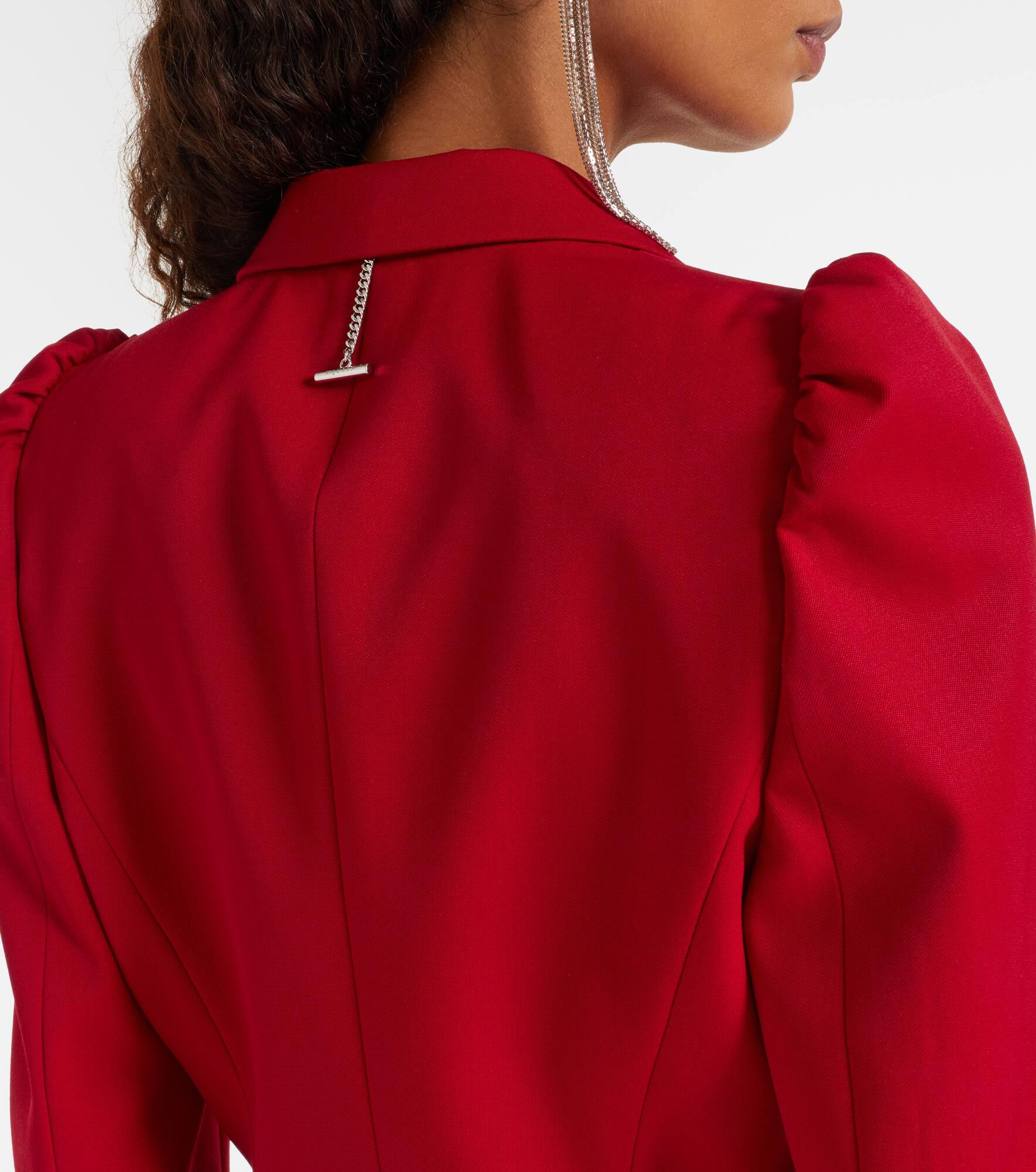 Single-breasted wool blazer - 5