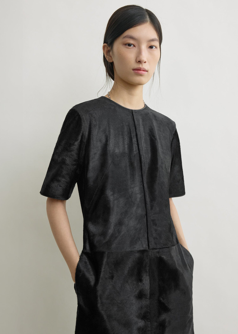 Leather dress black 5