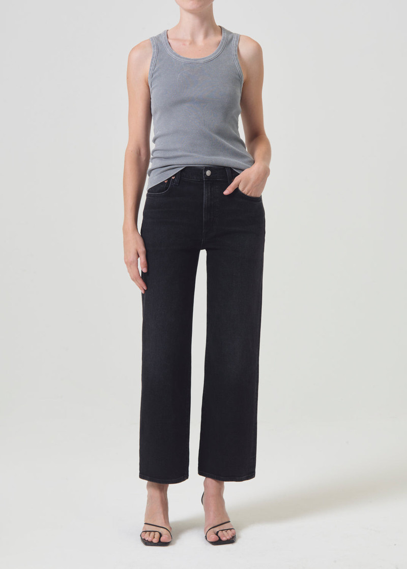 AGOLDE HARPER CROP JEAN IN HUSH outlook