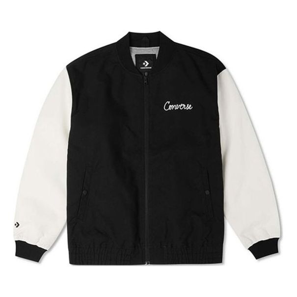 Converse Chain Stitch Woven Jacket 'Black' 10025514-A03 - 1